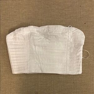 NWT White Strapless Madewell Top